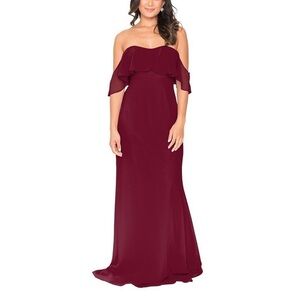 NWT Brideside bridesmaid Lucy dress in Berry 6XL